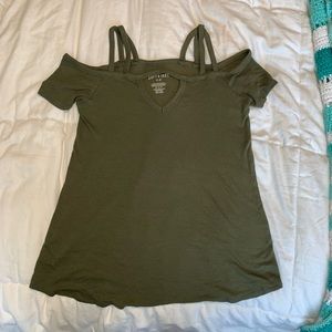 Textured off the shoulder top